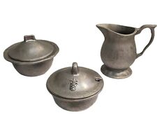 Carson Freeport Pewter 3pc Collectors Set. Made in Pennsylvania. Good Condition. picture