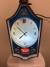 Vintage Meister Brau We’ve Been Expecting You Lighted Sign And Clock—Works. picture