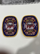 TWO Sayville Long Island New York Fire Dept Patch Hook & Ladder Company Patches picture