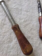 Vtg Yankee North Bros No. 30A Ratcheting Screwdriver & Goodell 9 3/4 Push drill picture