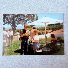 Vineyard Party 1990s Snapshot Photograph People Drinking Wine Outdoor Event picture