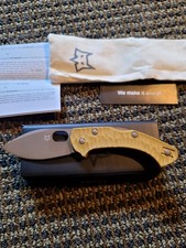 Fox FX-311 CT -  Zero  2.0 Desert Warrior Lockback Coyote Tan Knife NEW Enso picture