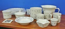 Longaberger Pottery Woven Traditions Classic Blue Dish Set - Mixed Lot picture
