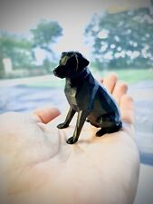 Labrador Retriever Dog Figurine - Black lab Miniature Dog picture