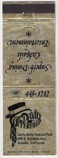 Vintage Matchbook Cover  David Copperfield Restaurant Arcadia Calif. picture