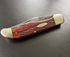 Casexx 6265SAB Red Wormgroove 2 Blade Folding Hunter Pocket Knife Vintage 40-64 picture