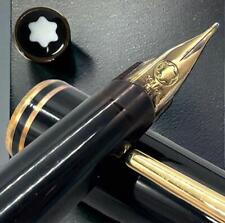 Montblanc Fountain Pen Classic White Star 14K Suction Type Black picture