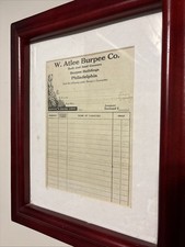 W. Atlee Burpee Co. Vintage Order Form FRAMED picture