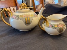 Moritz Zdekauer Weimar Germany porcelain art deco tea set hand painted rare picture
