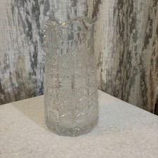 Vintage Bohemia Crystal Pitcher - Hand Cut Pinwheel Pattern - 1990s picture