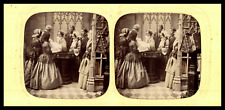 Le Baptême, ca.1870, Day/Night Stereo (French Tissue) Vintage Stereo Print, t picture