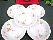 Theodore Haviland Limoges pink rose Touraine set of 10 fruit bowls picture