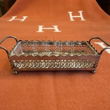 Vintage W.A  William Adams Silver Plate Footed Relish Trey Glass Liner  England picture