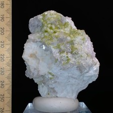 Green Tourmaline w/ sparkly Lepidolite Mica & Albite mineral specimen 773ct picture