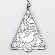Vtg Janna Thomas Sterling Silver Partridge in a Pear Tree Christmas Ornament picture