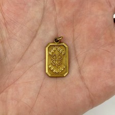 RARE Vtg 1934 Award Medal 4H 10k GF Gold Filled County Live Stock Pendant Charm picture