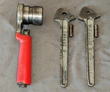 WABCO LOCOMOTIVE BRAKE HANDLES LOT OF 3 VINTAGE WABCO TRAIN BRAKE HANDLES USA picture
