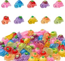 60Pcs Mini Resin Turtles, Tiny Sea Animals Figures, Small Luminous Bulk Glow in picture