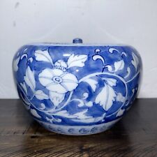 Antique Chinese Porcelain Jar From The Qing Dynasty ~ Blue & White picture