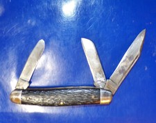 Vintage KUTMASTER UTICA, N.Y. U.S.A. Long-Pull Stockman Knife picture