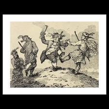 Thomas Rowlandson - The Dance of the Dun-Can, from Boswell's Tour of the Hebride picture
