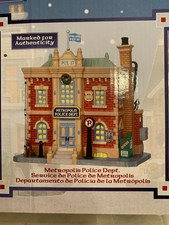 Lemax, Carole Towne Metropolis Police Dept 2011 Christmas Village Building. picture