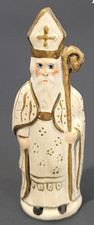 Vintage Vaillancourt Saint Nicholas Figurine Signed Christmas Folk Art picture