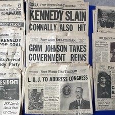     Complete JFK Fort Worth Star-Telegram Newspaper Archive 1960-1963 picture