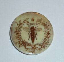 Queen Bee & Crown  Button MOP -  Mother of Pearl Shank Button 1+3/8