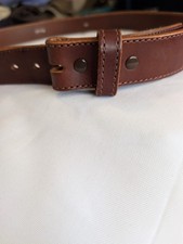 Bullhide Belts Full Grain Leather Belt Strap Men’s Size 40 Made in USA No Buckle picture