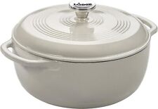Lodge 6 Quart Enameled Cast Iron Dutch Oven with Lid – Dual Handles – Oven Safe picture
