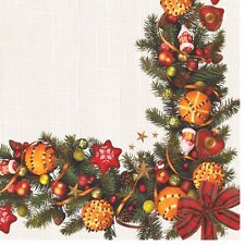 (2) Christmas Decoupage Paper Napkins Holiday Art Craft Luncheon Napkin - TWO picture