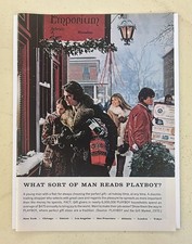 Vintage 1970s Full Page Original Print Ad “What Sort of Man Reads PLAYBOY?”  picture
