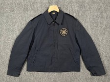 Vintage 70s US Coast Guard Auxiliary Jacket Navy Blue 42R USAF Certified Neptune picture
