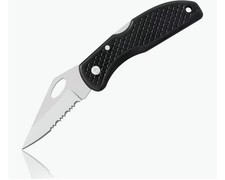 Maxam Falcon VII Lockback 7 Inch Combo Blade Pocket Knife With Steel Carry Clip picture