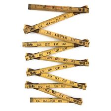 Vintage LUFKIN Extension Rule X46F Red End 72” Folding Wood Ruler 6 ft USA picture