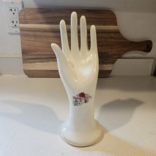 Formalities By Baum Bros Ceramic Hand With Floral Details Cottage Granny Core picture