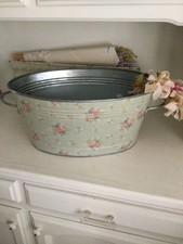 Rachel Ashwell Couture  Metal Anastasia Large Vessel ~Tub RARE picture