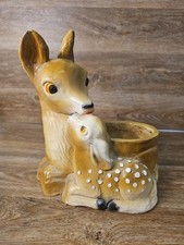 Vintage Decorama Deer & Fawn Planter Plastic/Foam picture