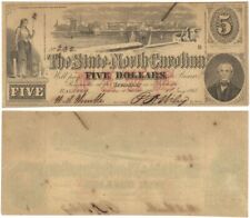 Obsolete Banknote of The State of North Carolina - dated 1863 Civil War Banknote picture