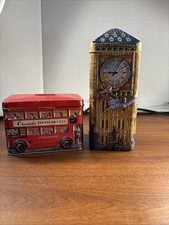 English Coin Tins - Both Churchill’s Confectionery 20 Year Ago With Graphics picture