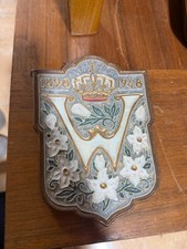 Royal Delft Porceleyne Fles Wilhelmina 1898-1948 Jubilee Wall Plaque Crown Dutch picture