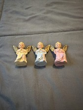 Vintage Praying Angel Ornaments - Set of 3 picture