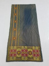 Vintage Handwoven Embroidered Textile 66x31 inches picture