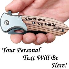 Personalized Gifts for Men Husband Dad Boyfriend Friend - Engraved Pocket Knife  picture