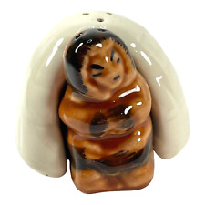 Vintage Eskimo in Igloo Winter Novelty Salt and Pepper Shakers picture
