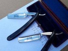 C.1920 W.R. HUMPHREYS COMPY The Haddon straight razor etched pair nice condition picture