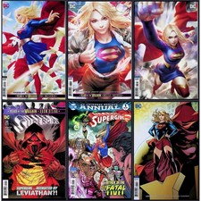 Supergirl 6X Comic Lot #34 35 36 37 27 Annual 1 1st Supergirl Who Laughs Chew DC picture