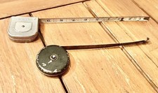 Vintage 2 Tape Measures Round Square picture