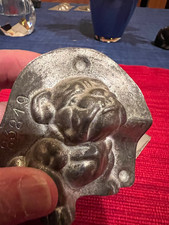 RARE Antique Anton Reiche Chocolate Mold #23219 – Bulldog Puppy with Collar – Ge picture
